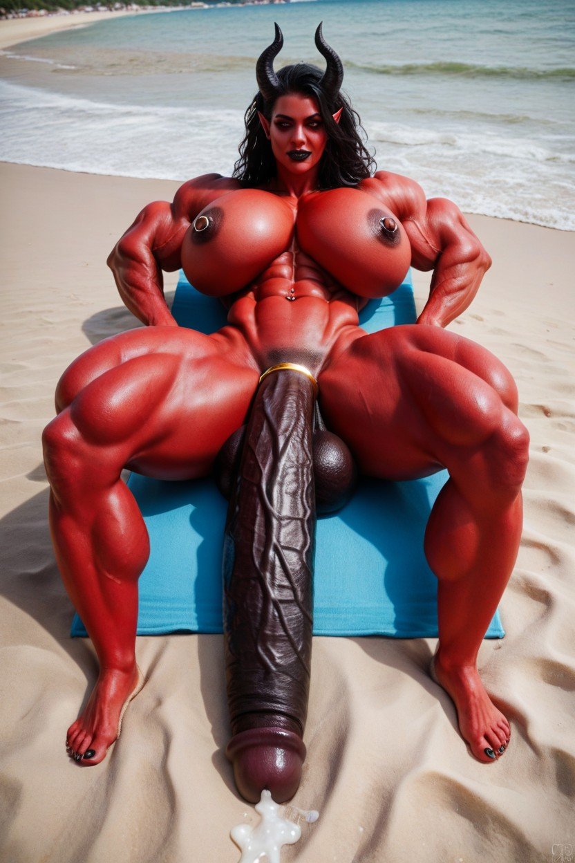 Giantess, Wide Hips, Bodybuilder人妖AI色情