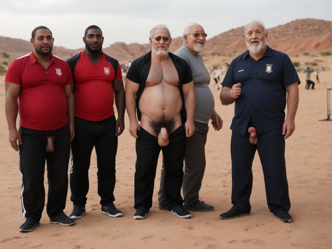Seen From Afar, Hyper Bearded Guys, Foreskin AI Gay Porn
