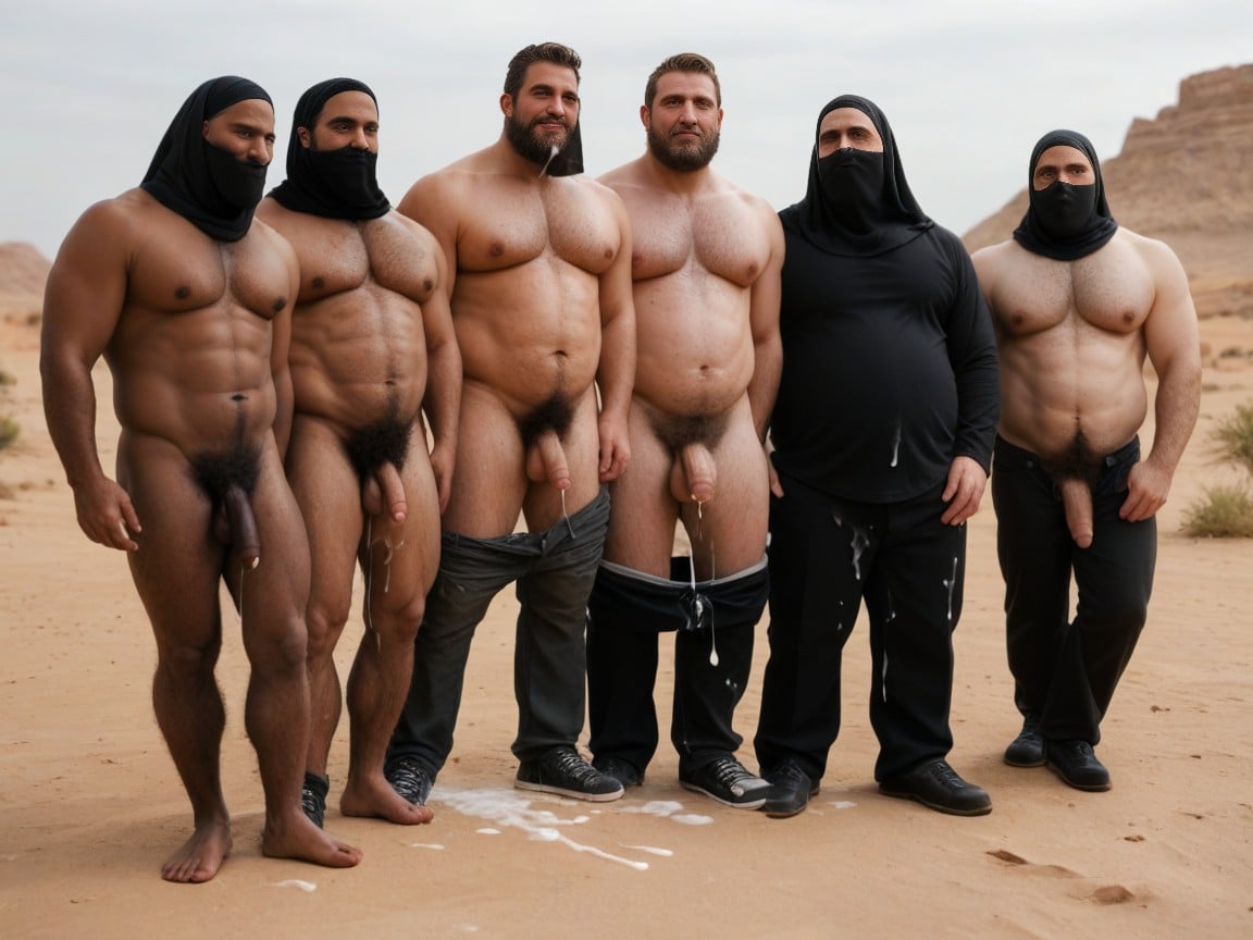 Uncut Cocks, Hairy Back, Hairy Buttcheeks AI Gay Porn