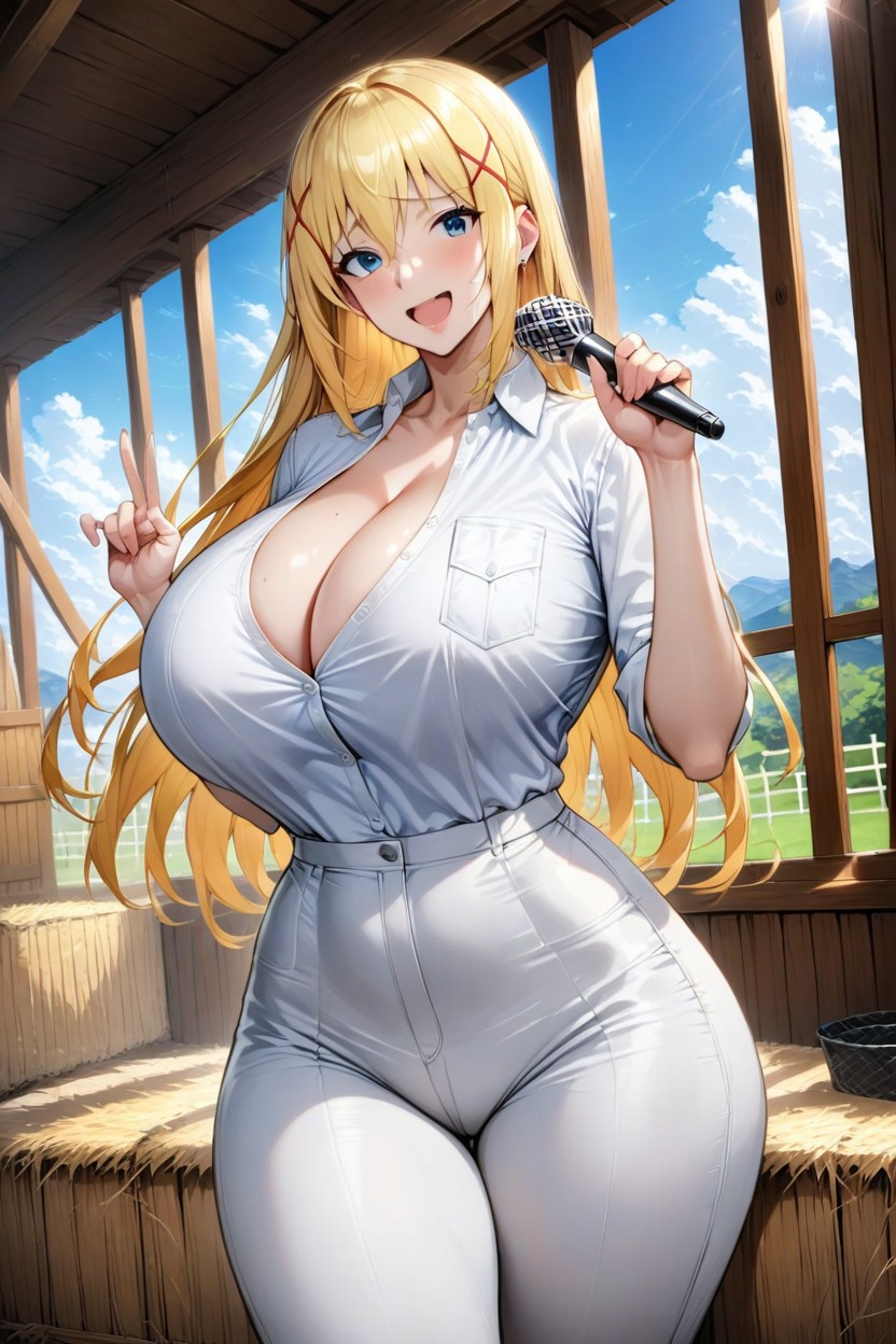 Farm, Worried Look, Large Ass Hentai AI Porn