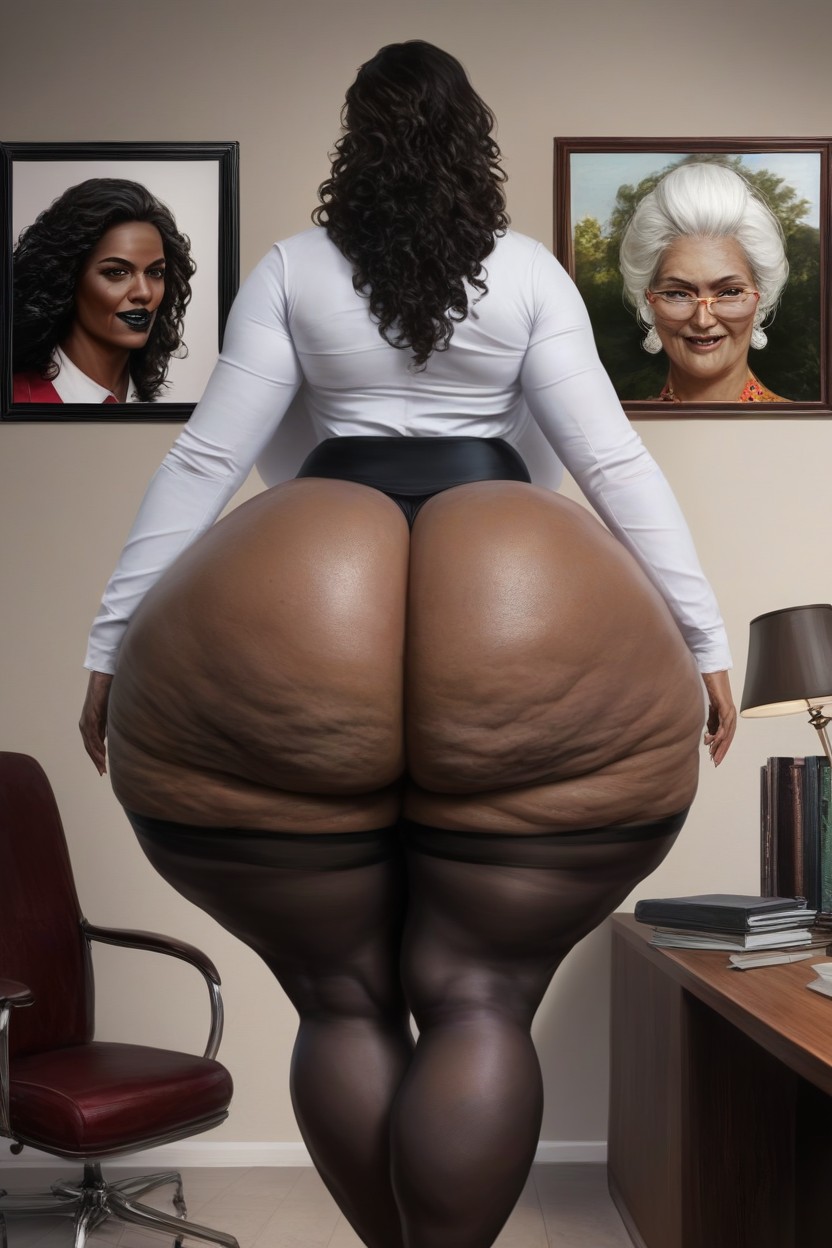 Extremely Big Round Ass, Hyper Wide Hips, Fat Ass AI Porn