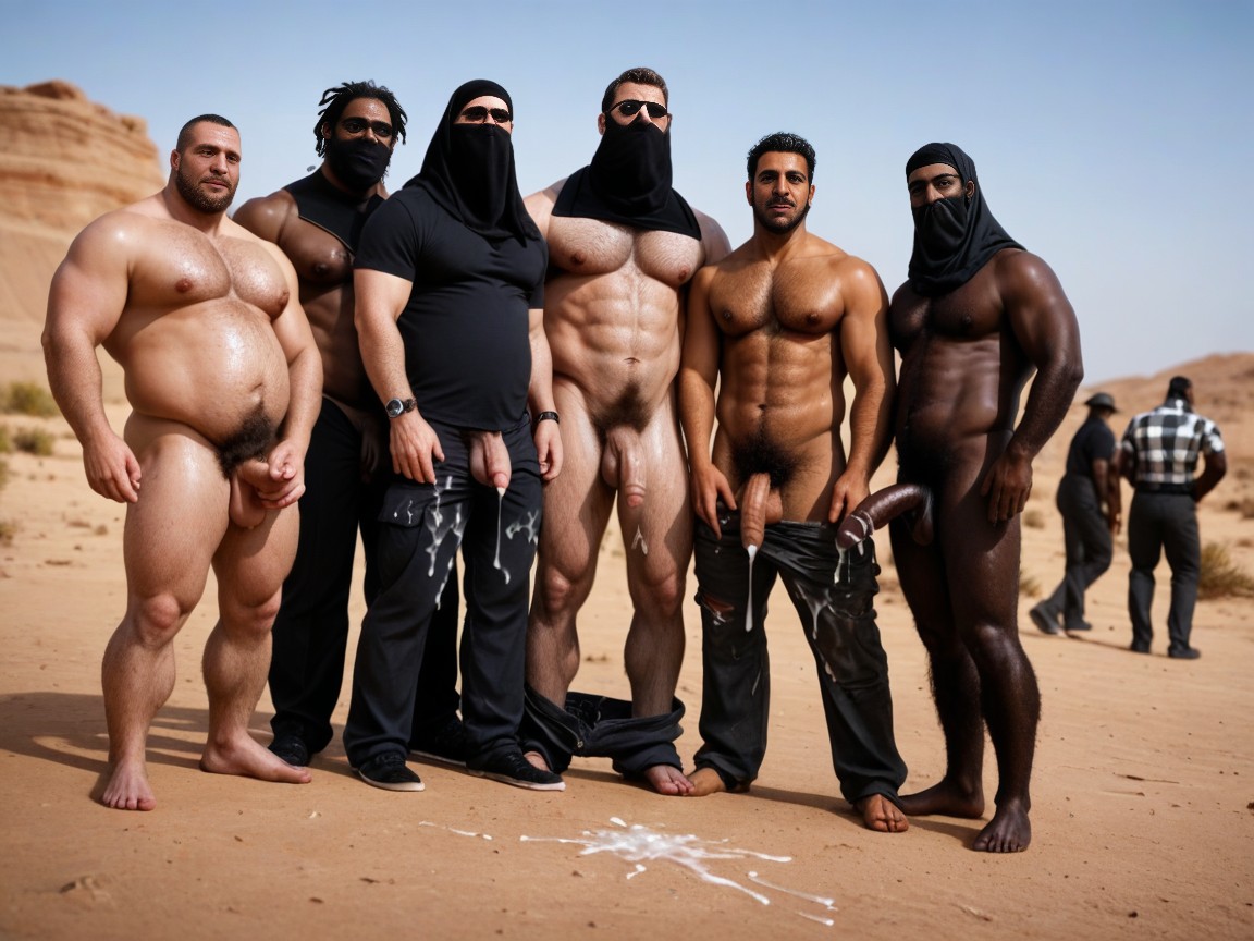 Hairy Asscheeks, Cum Frottage, Puddles Of Cum On Pants AI Gay Porn