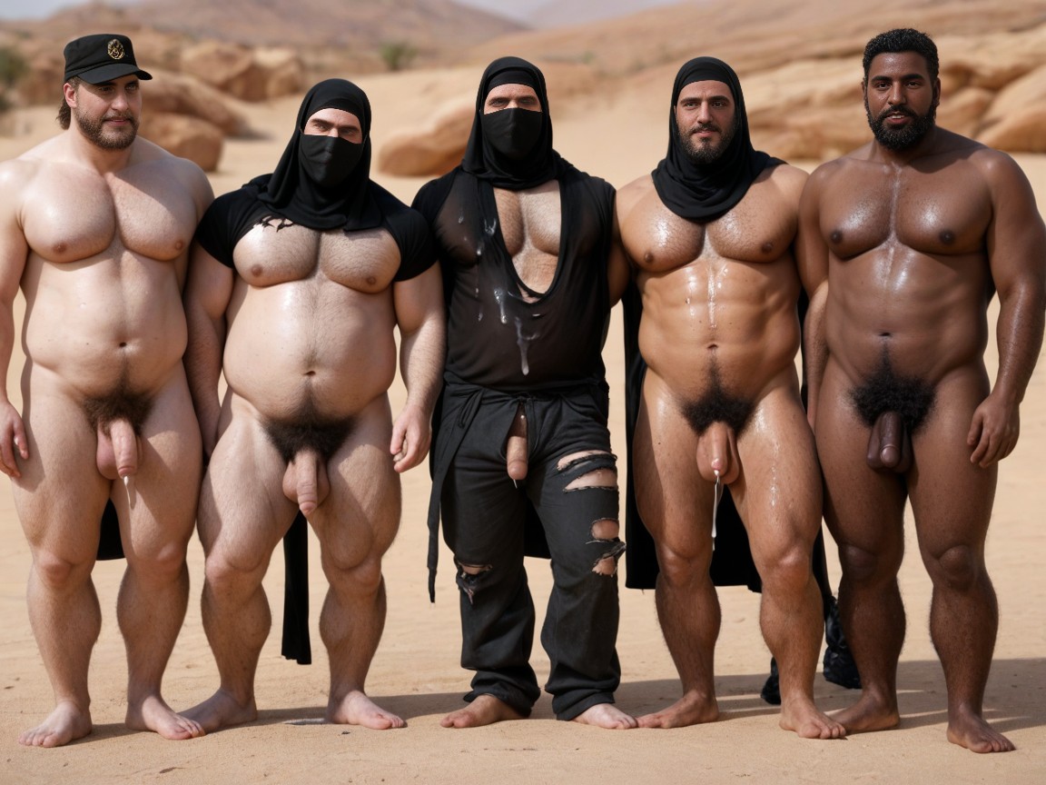 Military, Hyper Hairy, Covered In Hair AI Gay Porn