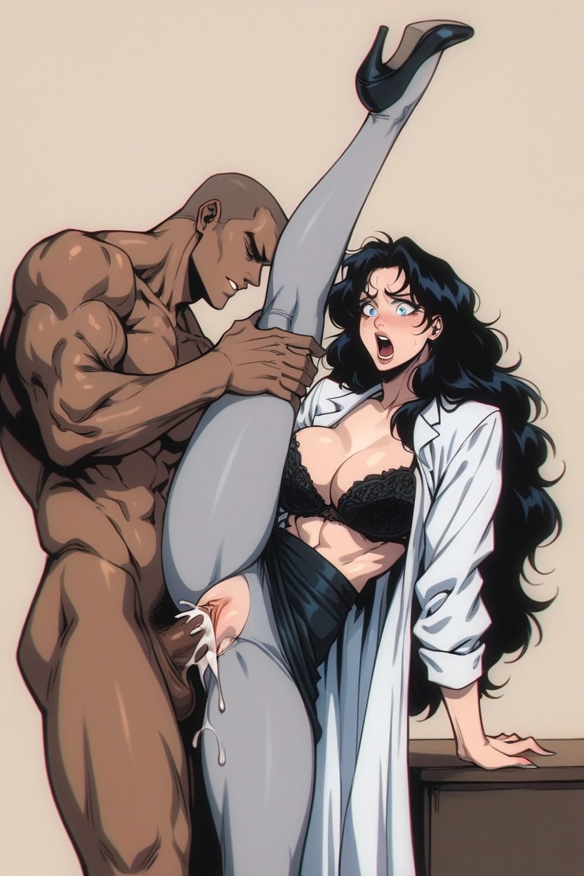 Black Hair, Motion Marks, Straight Hentai AI Porn