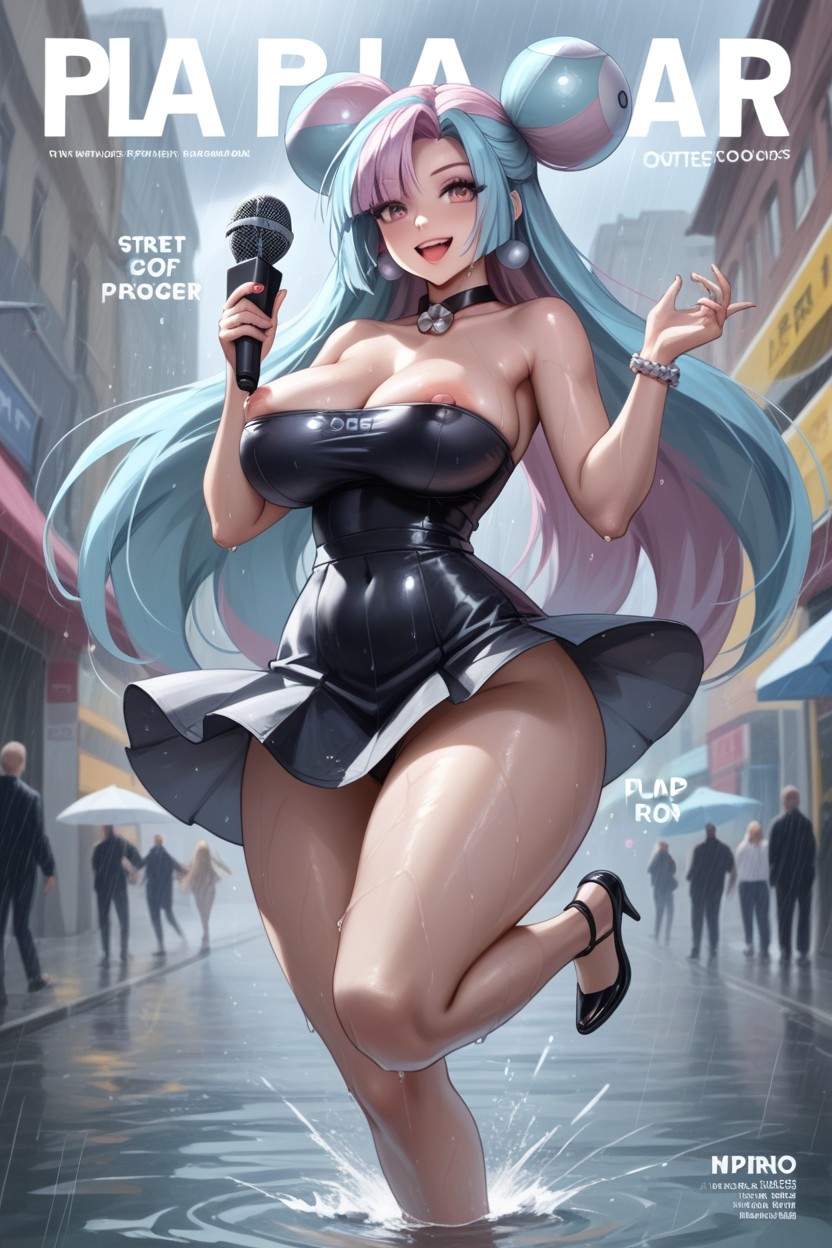 Nipple Slip, One Nipple Slip, Wet Skin Hentai AI Porn