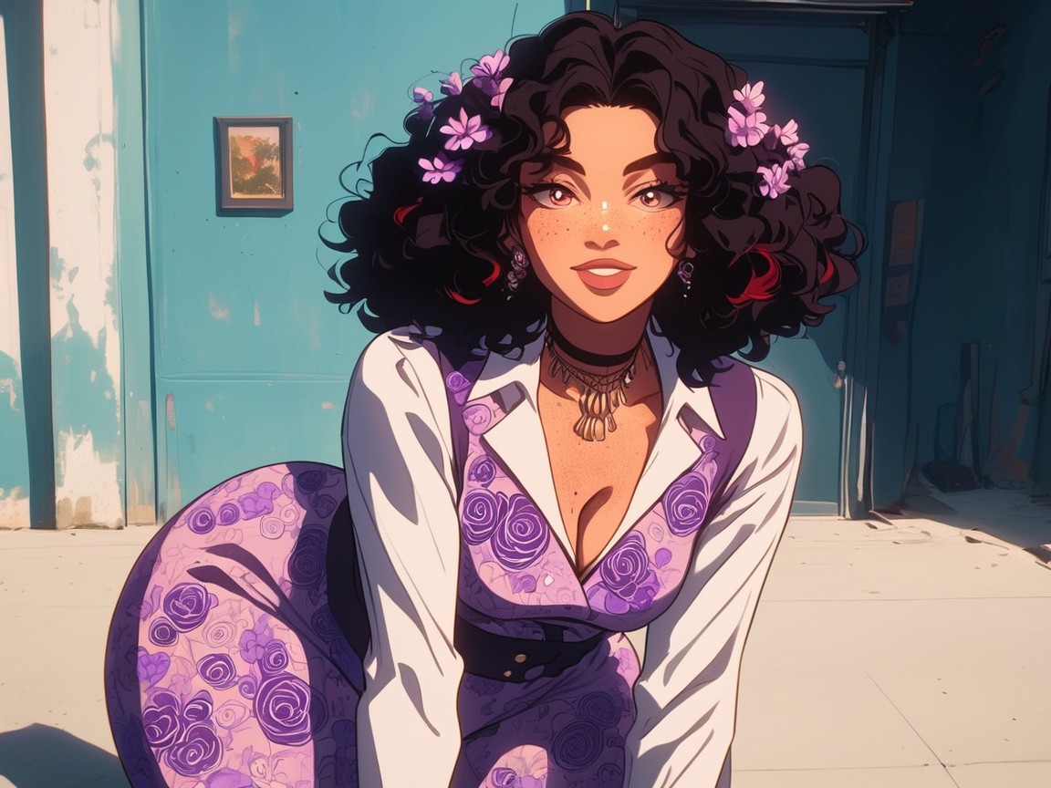Natural Breasts, Thick Torso, Chest And Hips Proportionate Porno IA Hentai