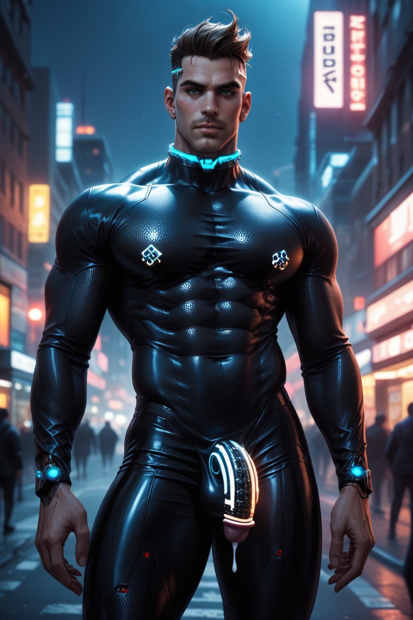 Highly Detailed, Bokeh, Fishnet Bodice AI Gay Porn