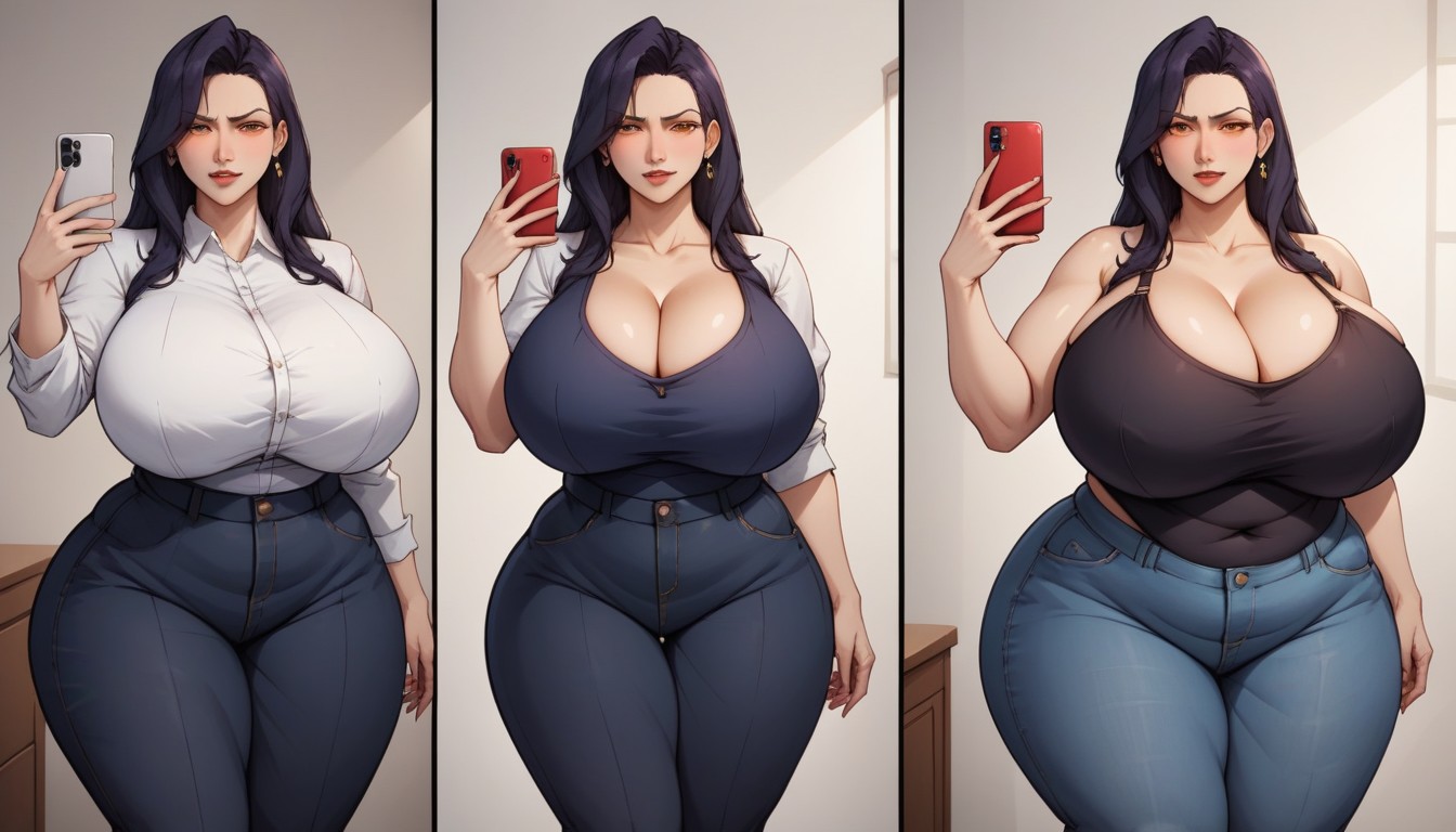 Before And After Many Of Feeding To Gain Mass Amounts Weight And Fat, Selfie, Unreal Gargantuan Ass Hentai AI Porn