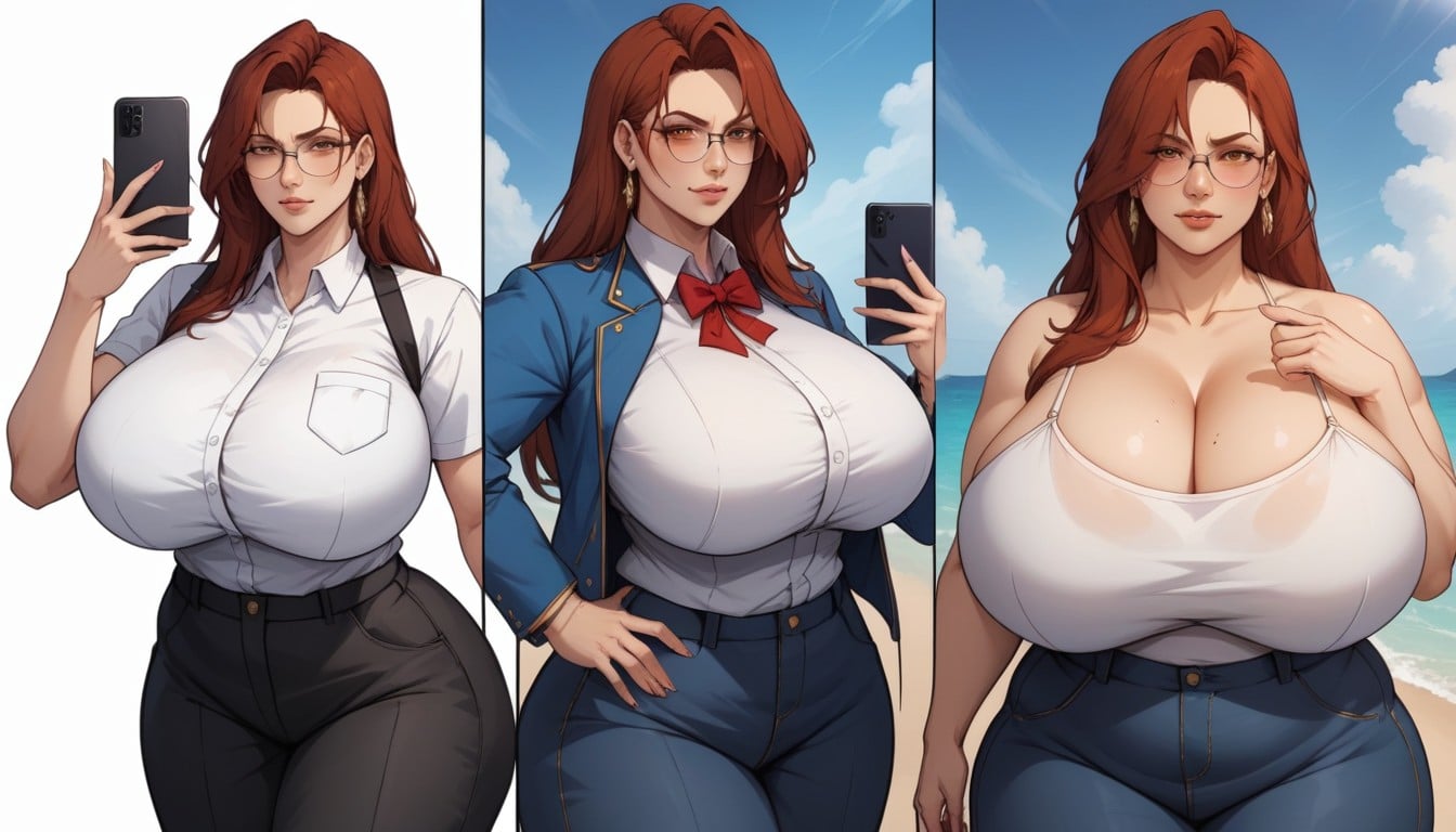 Multiple Views, Facing Foward Camera Front Veiw, Unreal Gargantuan Ass Hentai AI Porn