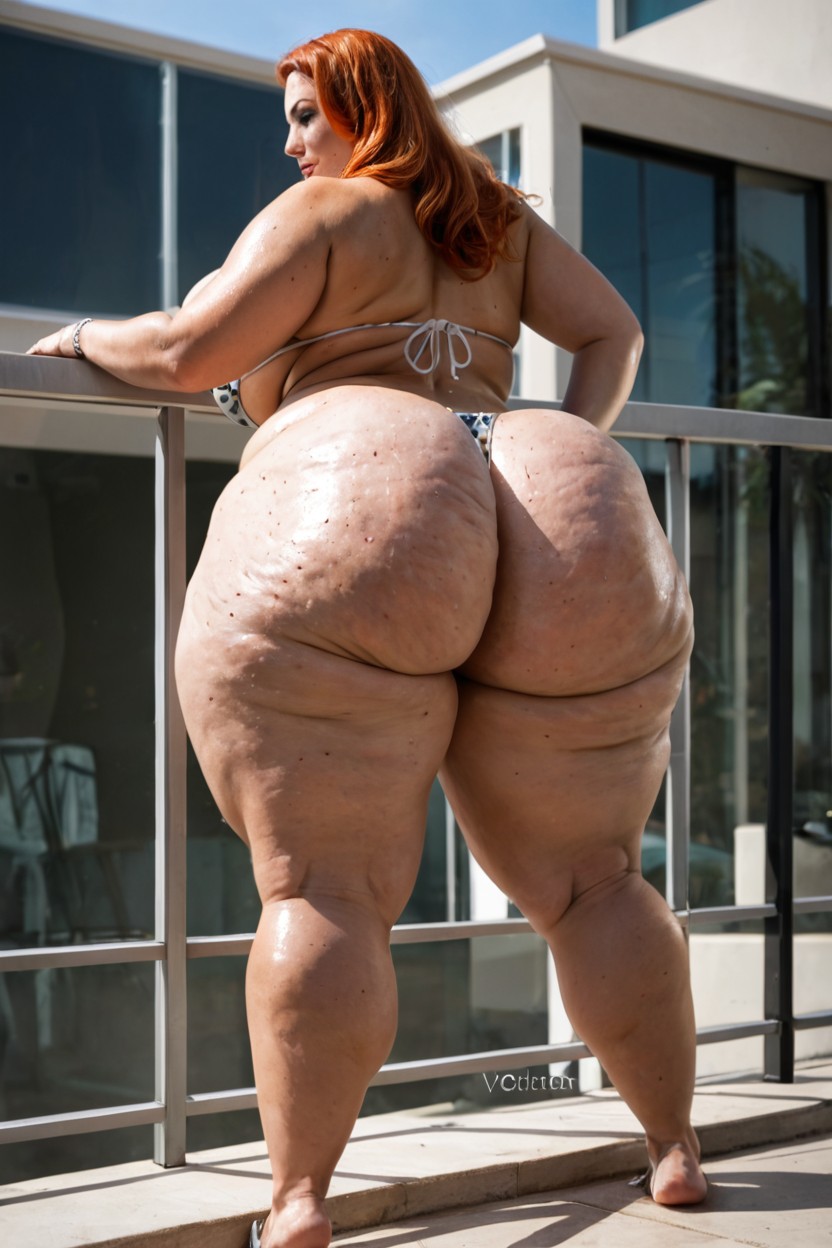 1 Person, Full Body, Bobcut BBW AI Porn