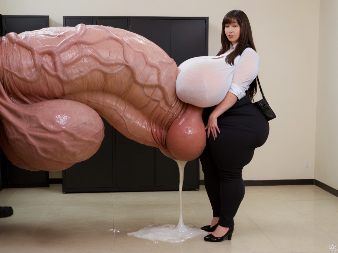 Hyper Cock, Tons Of Cum, Pores AI Porn