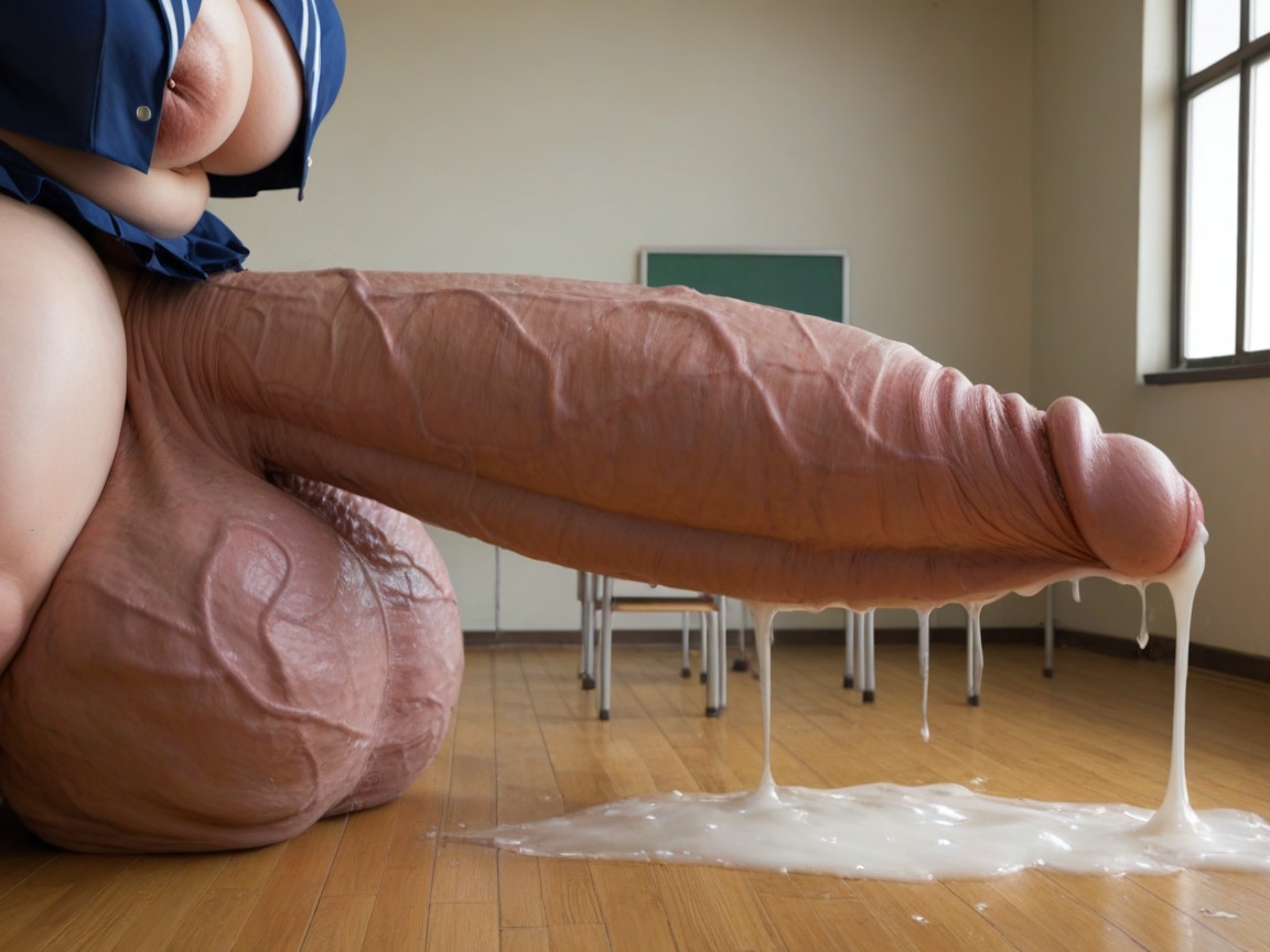 Tons Of Cum, Massive Flaccid Cock, Hyper Balls AI Porn