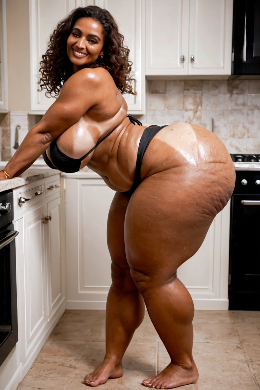 1 Persona, Overly Round Ghetto Ass, Sweaty Ass Porno ebony IA