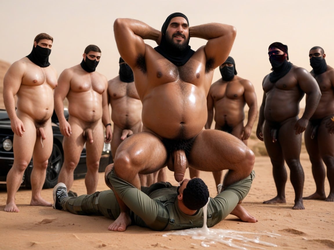 Hairy Pubes, Flacid Cocks, Covered In Hair AI Gay Porn