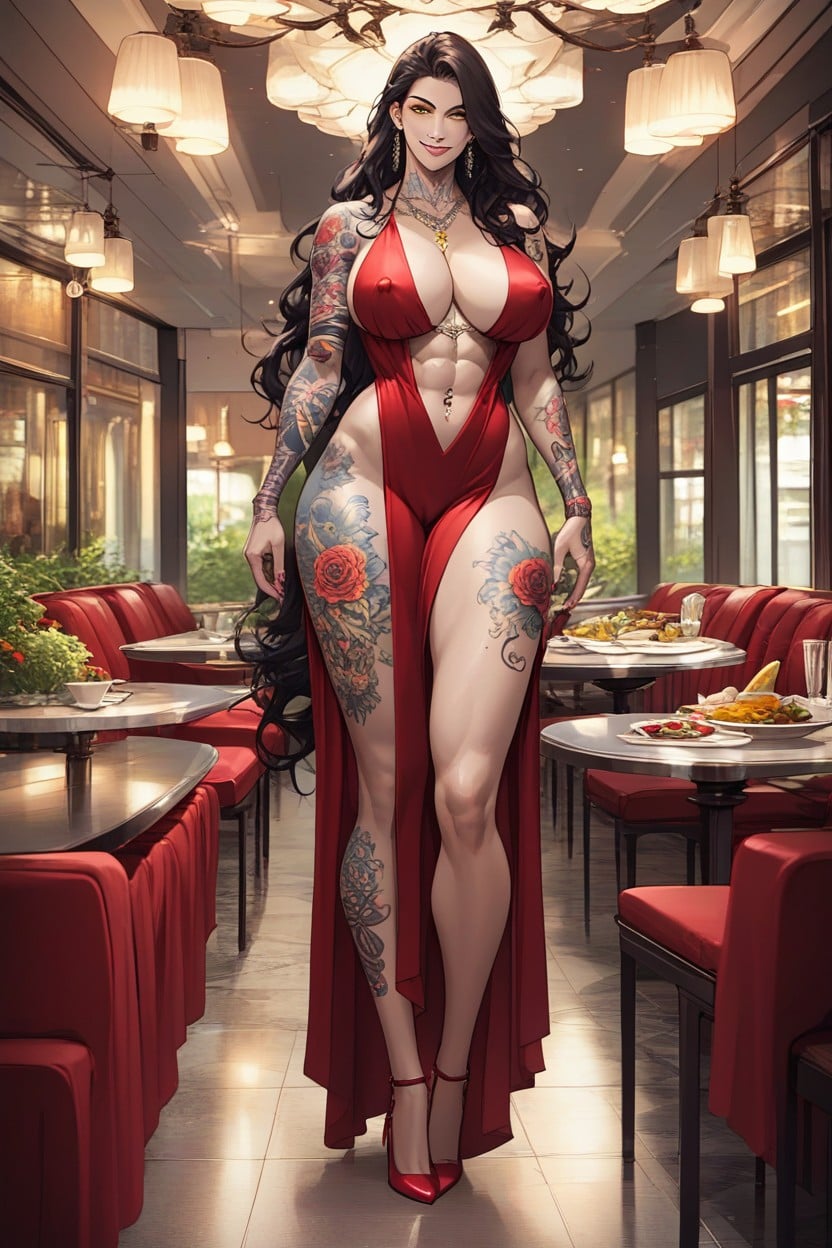 Arms, Thighs Exposed, Slight Smile AI Porn