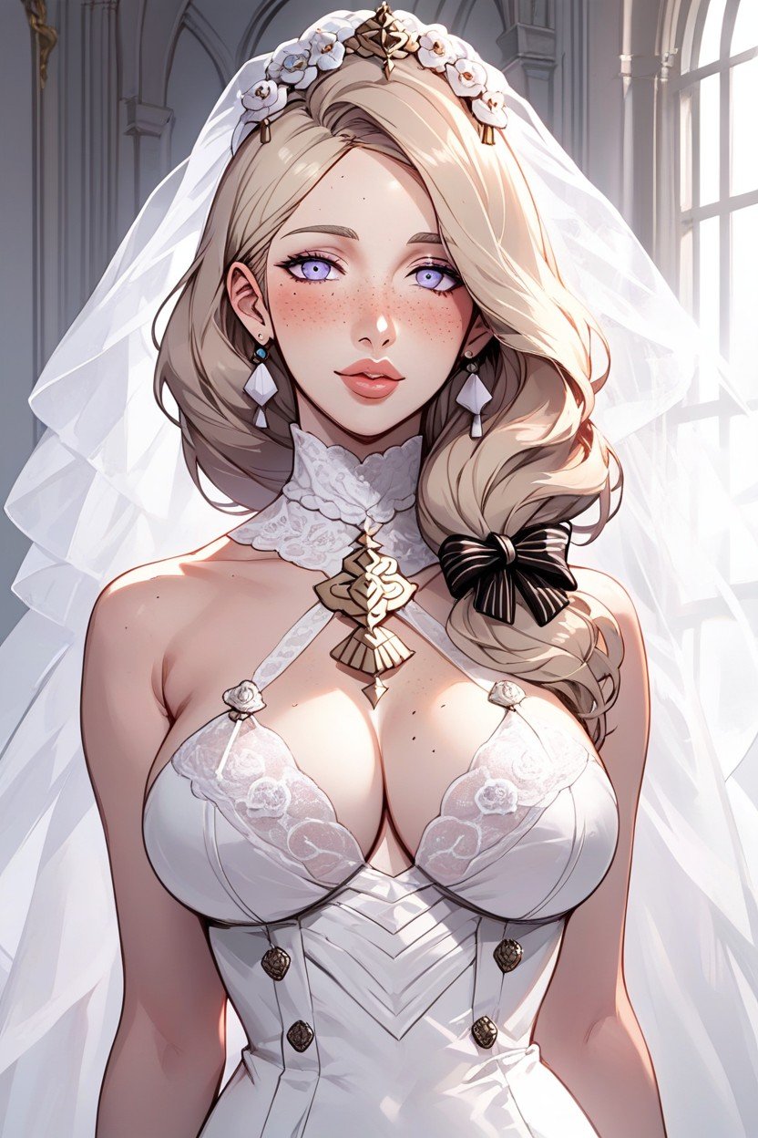 Mercedes Von Martritz From Fire Emblem Three Houses, Tender Look, Lined Eyes Hentai IA pornografia