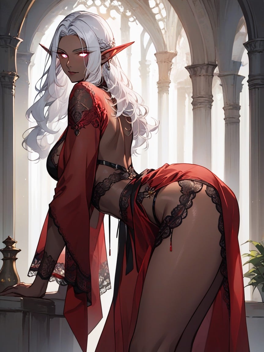 18+, Medium Ass, Black Elf Hentai AI Porn