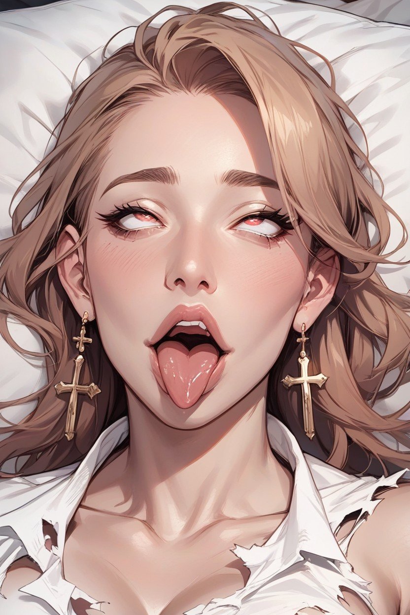 Ahegao, 2 Pessoas, Olhando Para O Visualizador Hentai IA pornografia