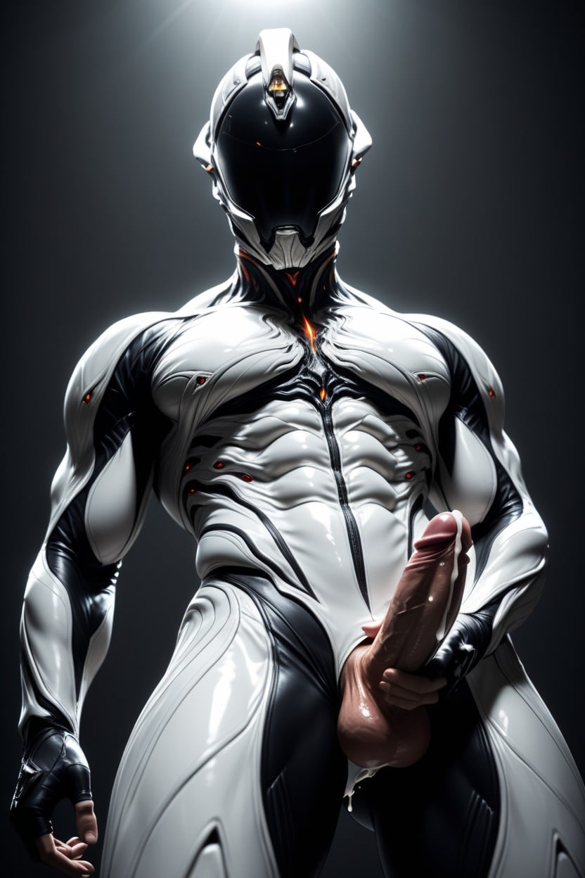 Warframe Videogame Style, Massive, Bending AI Gay Porn