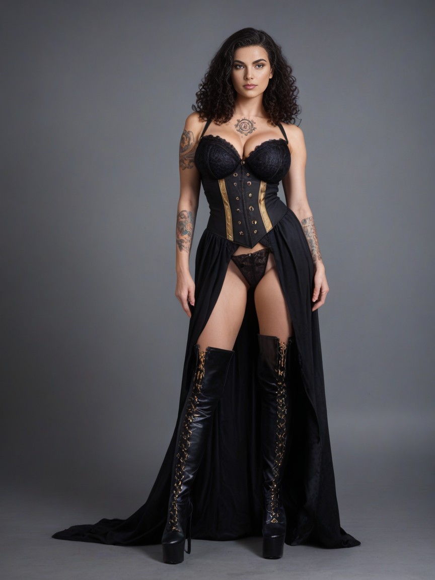 Steampunk Warrior, Curly, Dungeon AI Porn