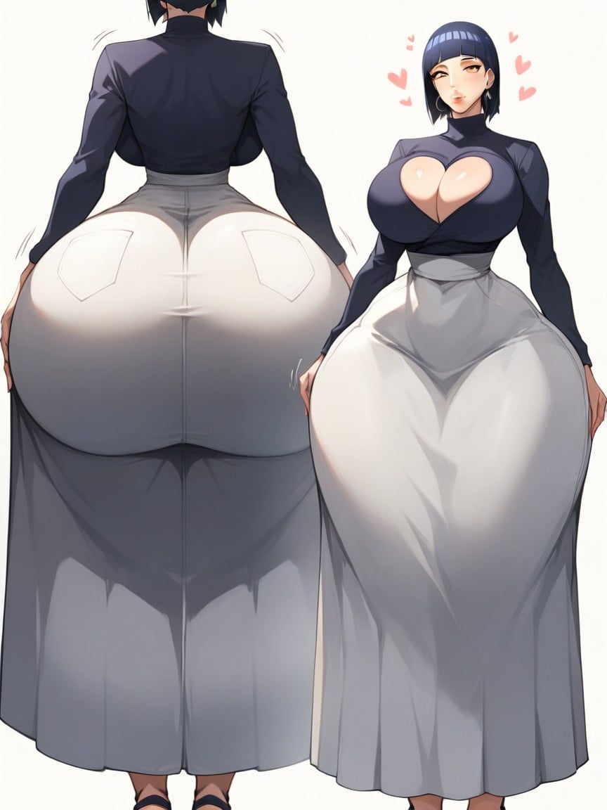 Turtleneck Dress, Massive Ass, Looking At Viewer AI Porn