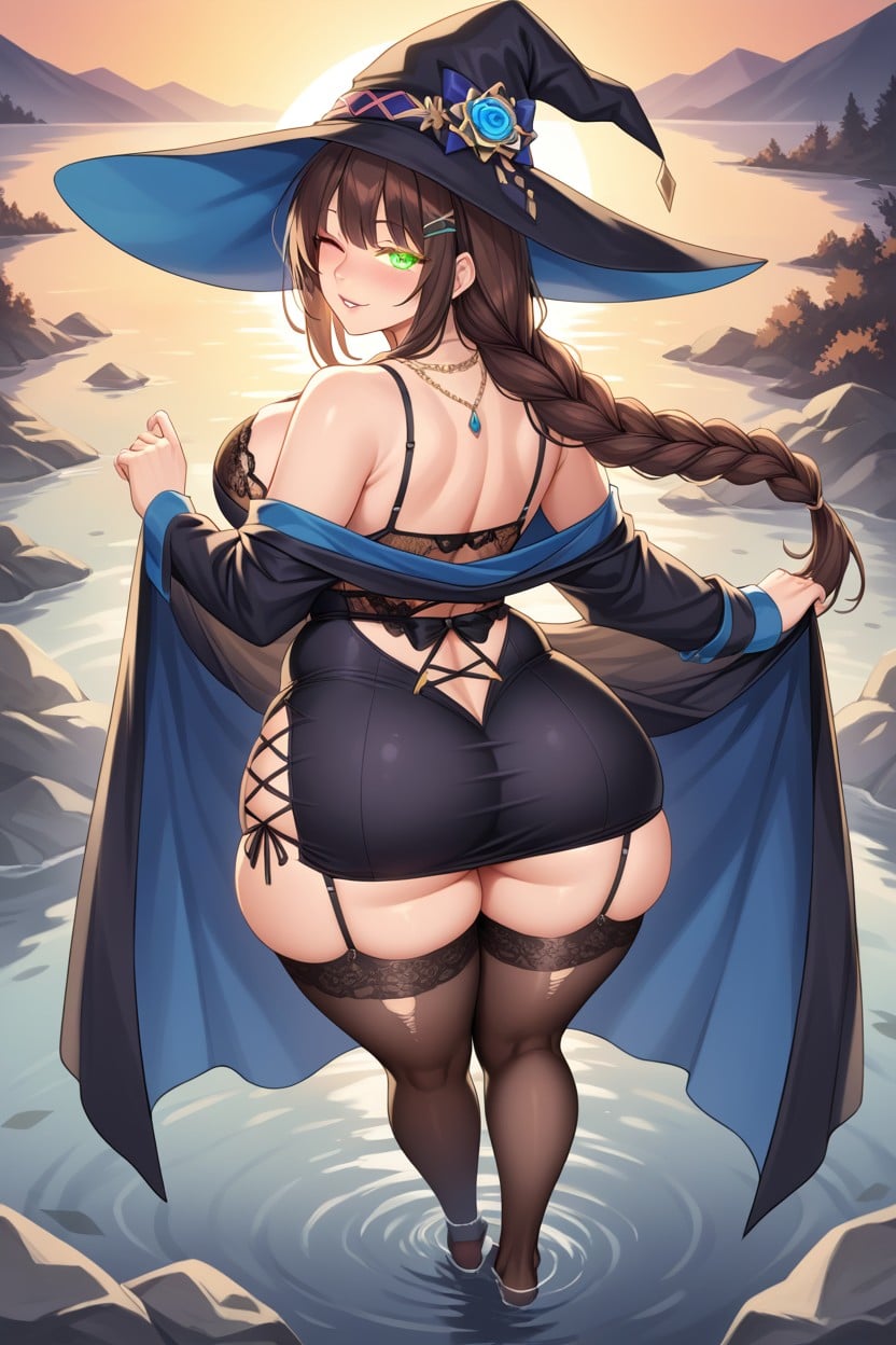 Long Sleeves, Open Clothes, Wink AI Porn