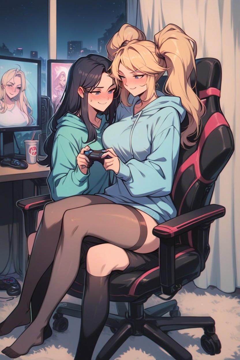 Specular, Playing Game, Highly Detailed Hentai AI Porn
