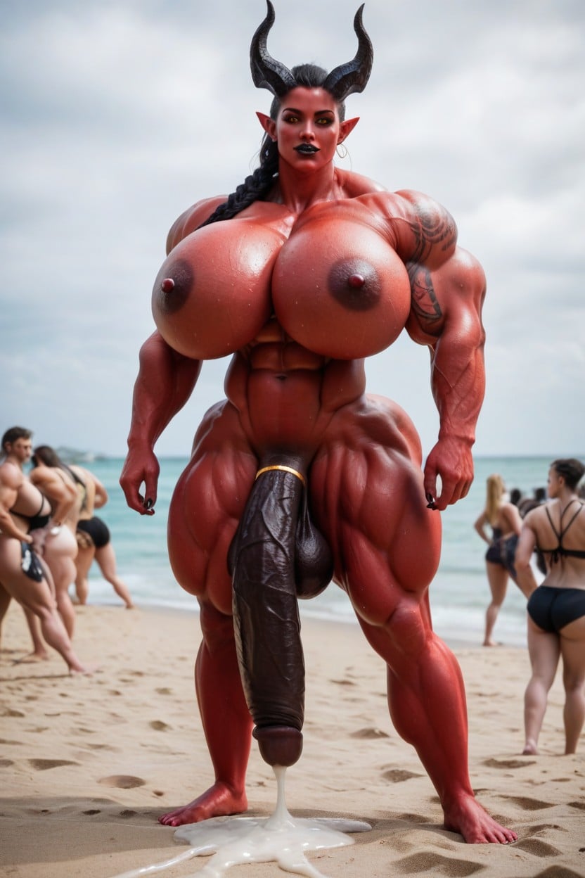 Giantess, Musclé, Gigantic Biceps Porno IA transsexuelle