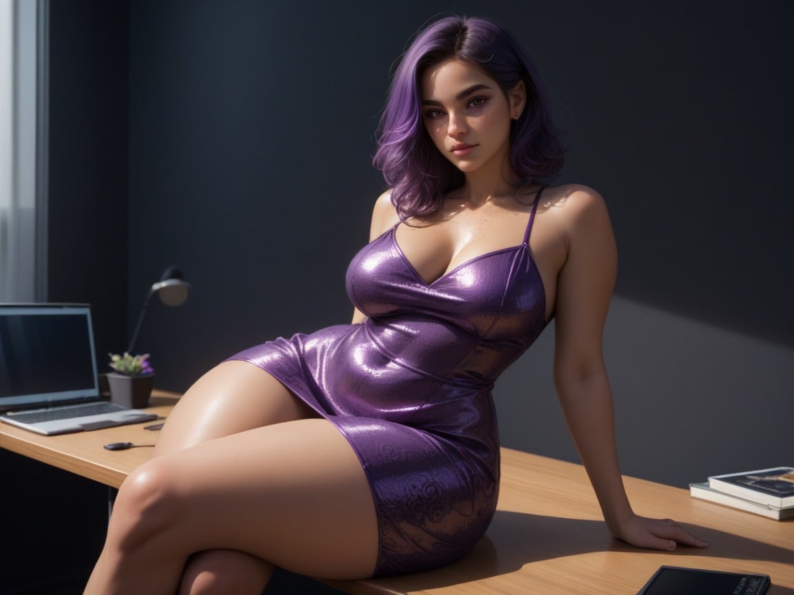 Hips Wider Than Chest, High Brightness Image Effects, Woman Sitting At A News Desk Porno IA Latina