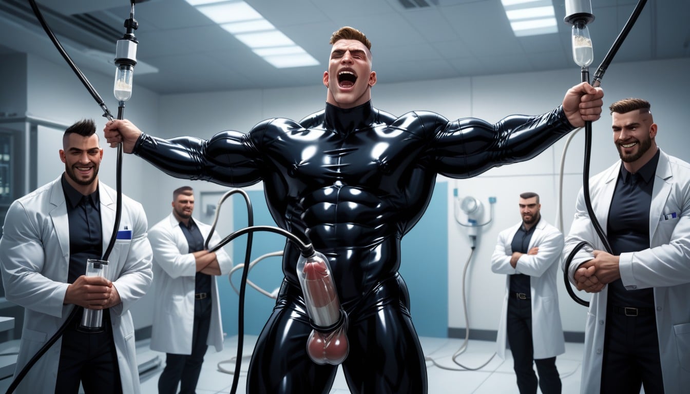 Harem, Tall, Buzzcut AI Gay Porn