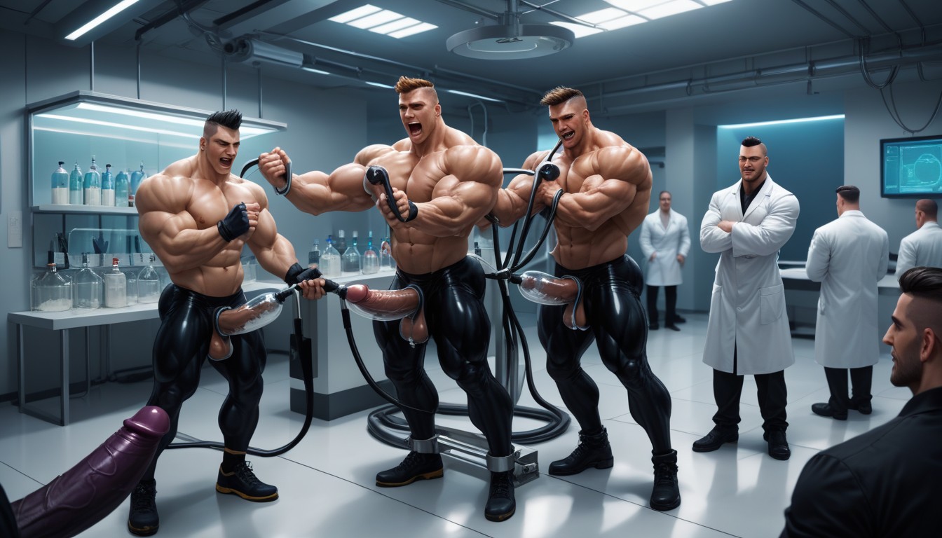 Buzzcut, Harem, Tall AI Gay Porn