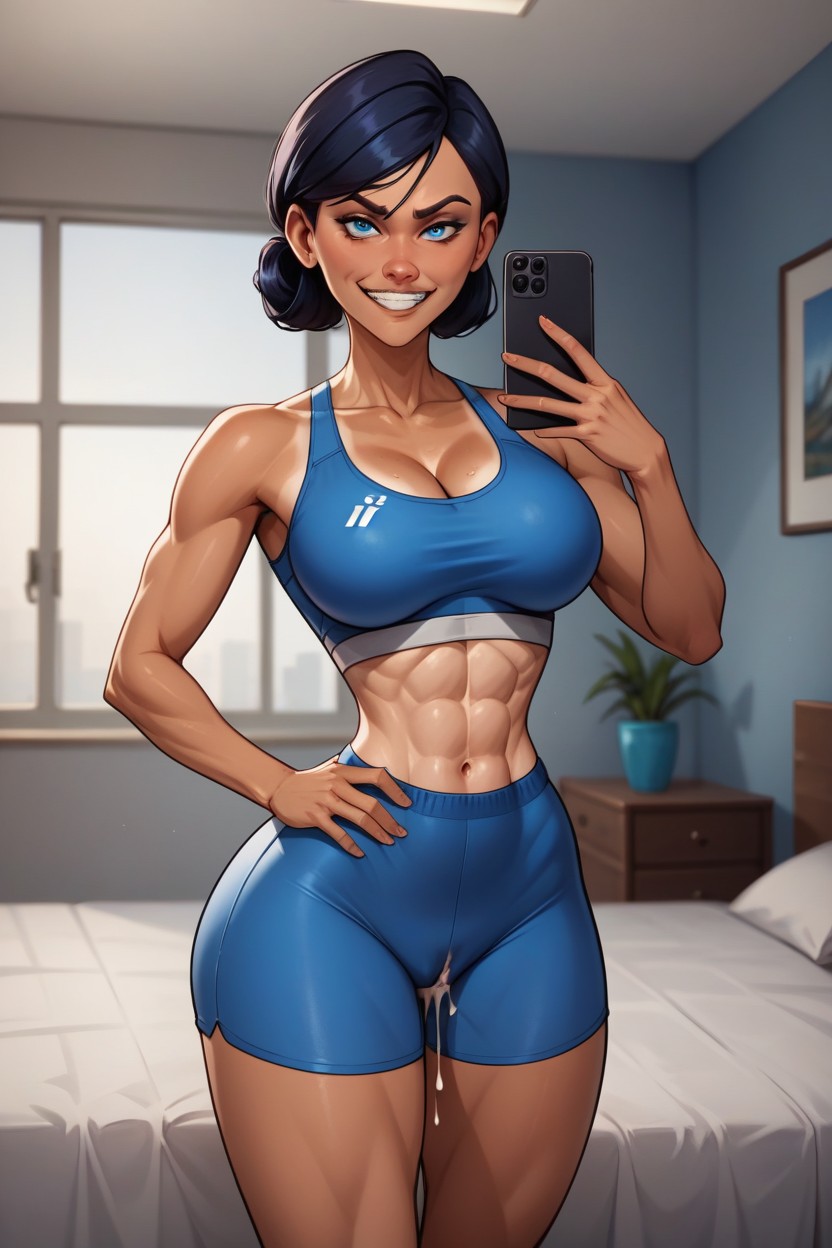 Fit Body, Dslr, Hair Bun AI Porn
