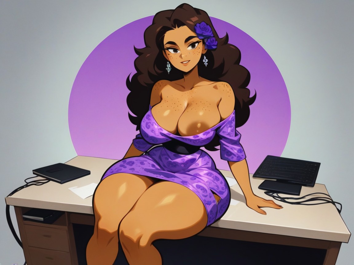 Rounded Shoulders, Low Torso Height, Rounded Abdomen AI Porn