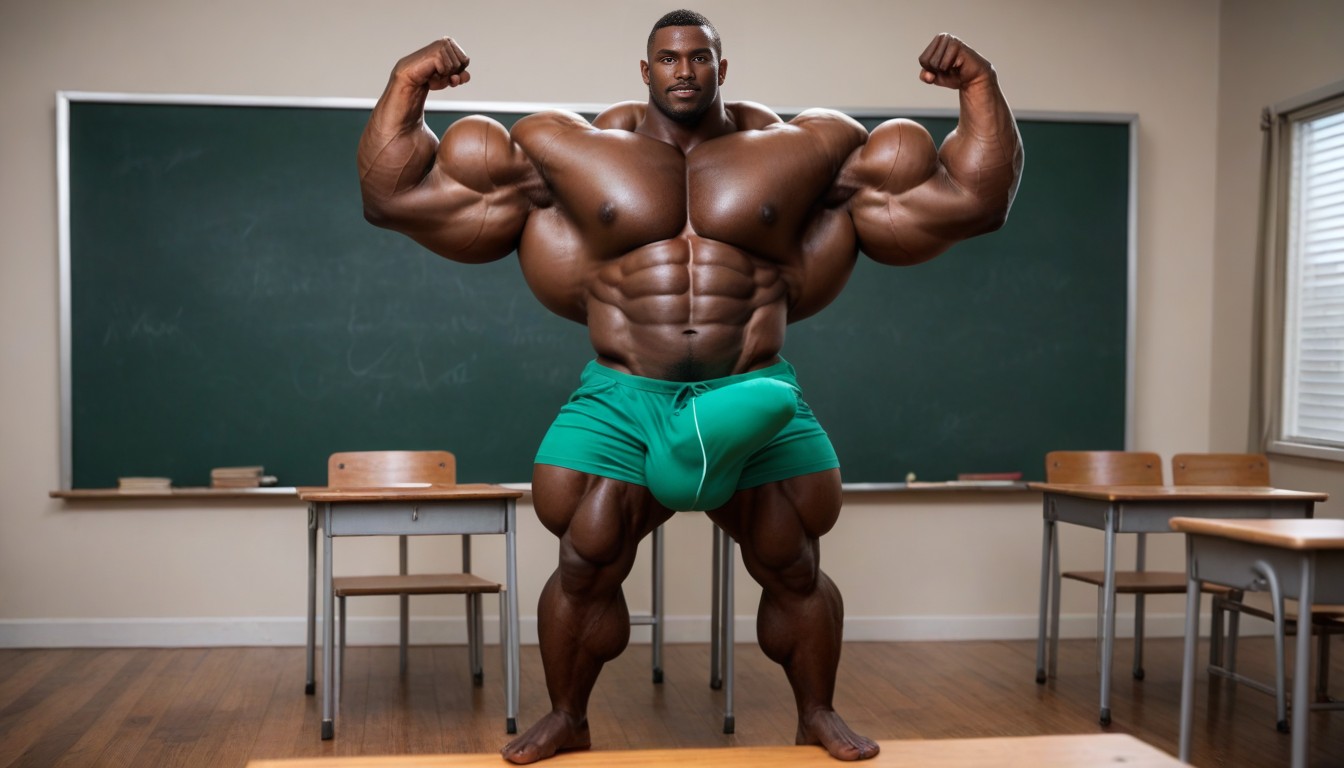 Full Body, Muscular Legs, Massive Overdeveloped Muscles AI Gay Porn