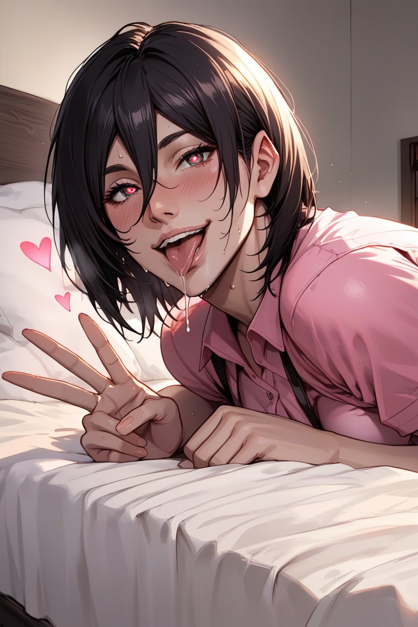 Stuffed Plushies, Bed, Smiling Hentai AI Porn