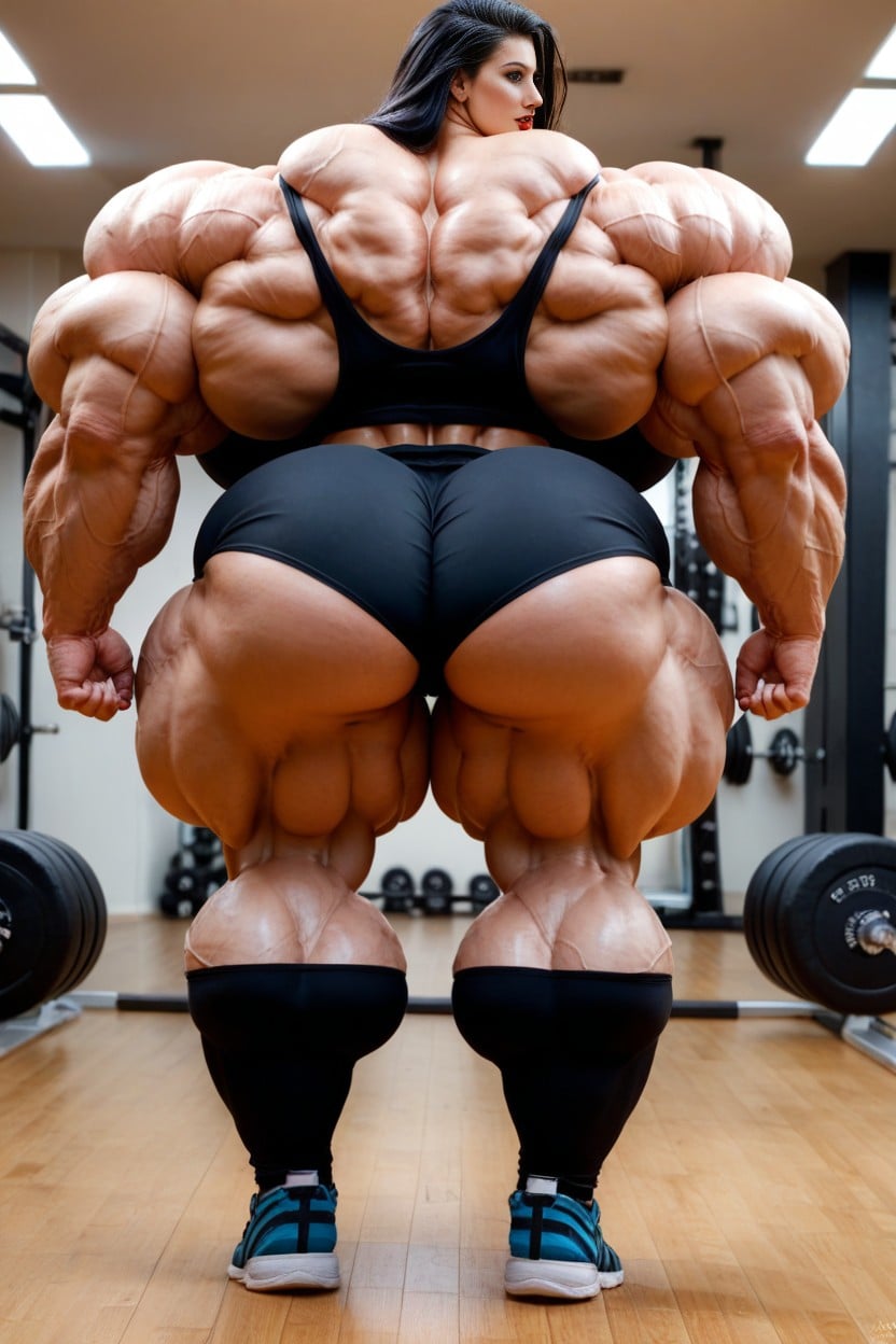 Massive Thighs, Huge Boobs, Massive Muscles AI Porn