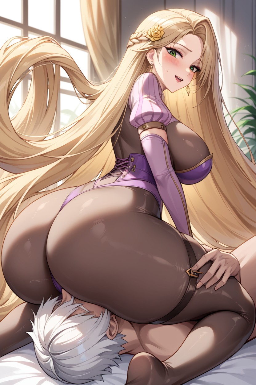 Huge Tits, Original Outfit, Rapunzel In Her Original Outfit From Nikke Goddess Of Victory Furry AI Porn