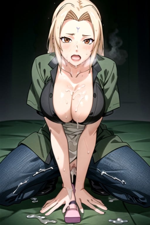 Dildo, Cuerpo Completo, Tsunade (naruto)Hentai IA