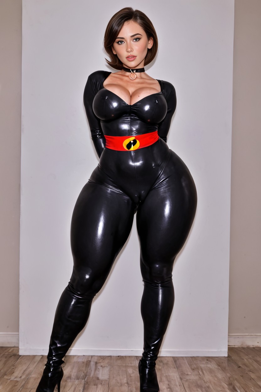 Oiled Skin, Waist, Thick Thighs AI Porn