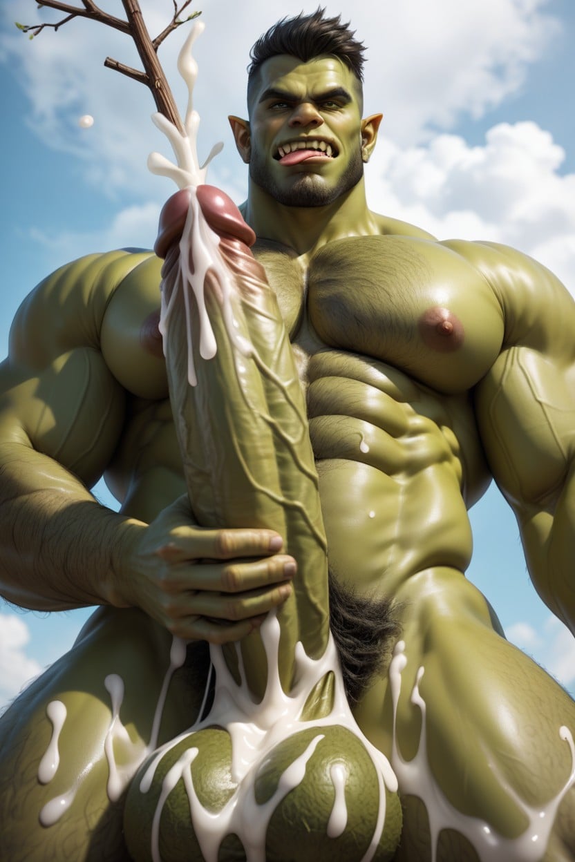Angry Face, Hyper Cum, Hot Steam Form All Of Body AI Gay Porn