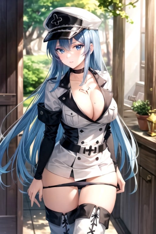 Gótico, Bajando Las Bragas, Esdeath (akame Ga Kill)Porno shemale IA