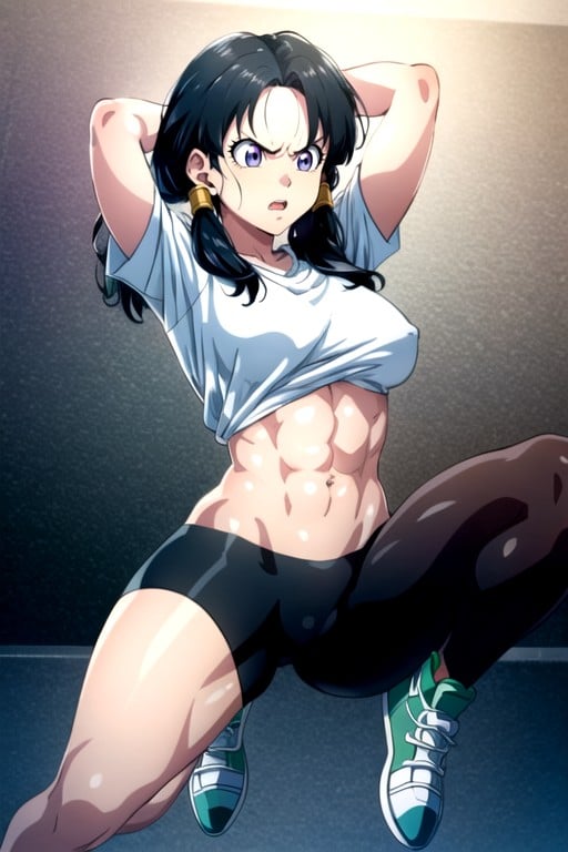 Videl (dragon Ball Z), Fit, Detailed Screencap Hentai AI Porn