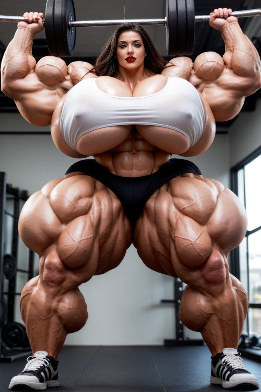 Hyper Massive Muscles German Woman, Growing, VeinsPorno IA transsexuelle