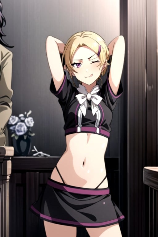 Mushoku Tensei, Crop Top, Arms Up Hentai AI Porn