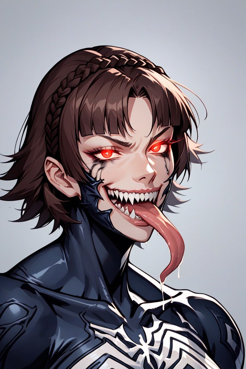 Pleasure, Partial Venom Mask, Makoto Nijima From PersonaヘンタイAIポルノ