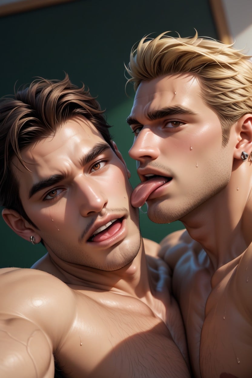Drooling, Fantasy Hero, Anilingus AI Gay Porn
