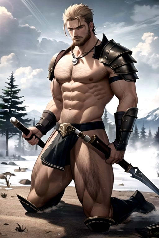 Skyrim, Gigantic Viking, Thick Thighs AI Gay Porn