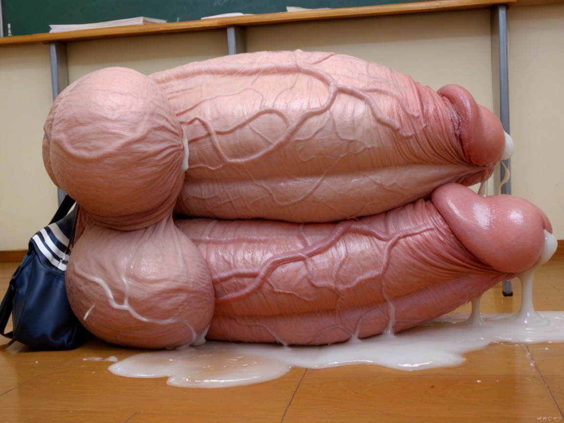 Foreskin, Many Huge Cocks And Balls, Hyper Enormous Balls AI Porn