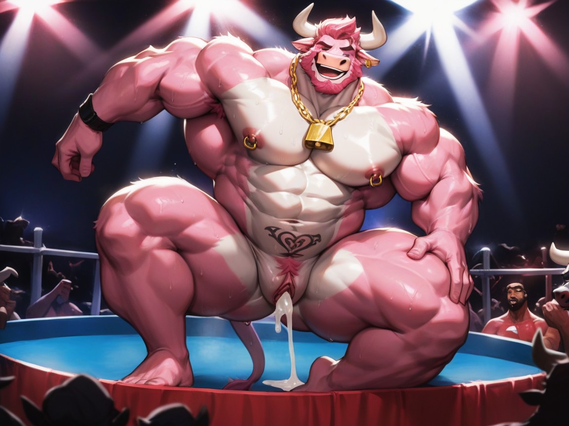 Thick Thighs, Cunt, Pink Fur AI Gay Porn