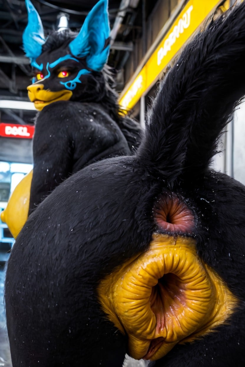 Anthro, Wrecked Loose Anal Anus Ass, Maximum Focus On Anus Hole AI Porn
